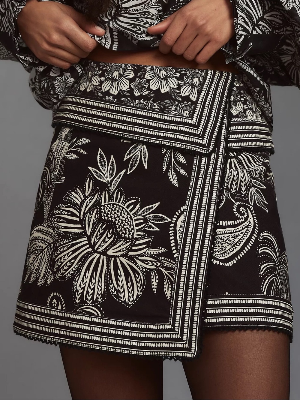 FARM Rio Foldover Waist Skirt 23